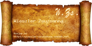 Wieszler Zsuzsanna névjegykártya